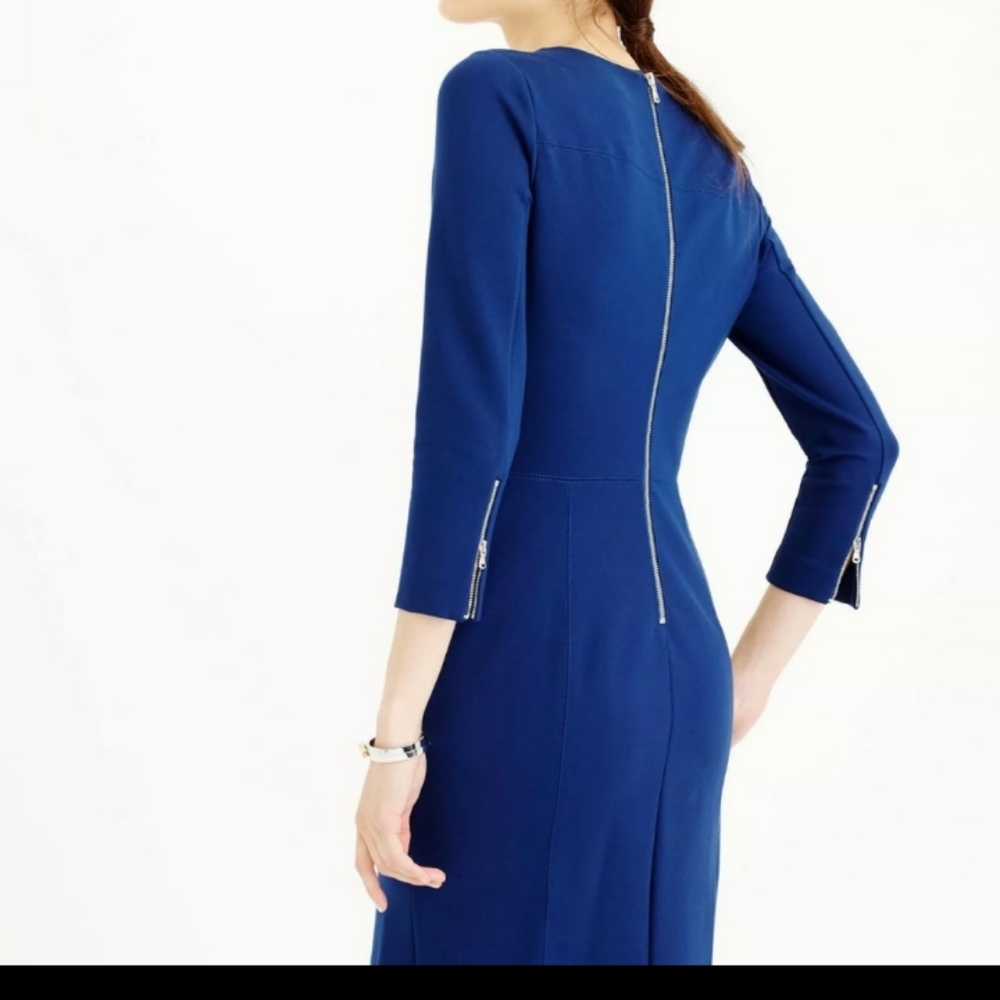 NWT Black J.Crew Zipper Dress